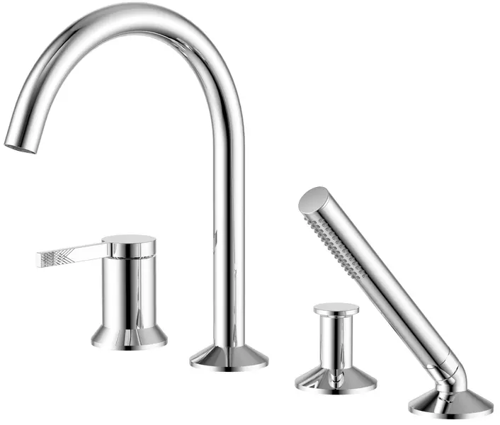 

Смеситель на борт ванны «Azario» Flame AZ-VPC258320C хром