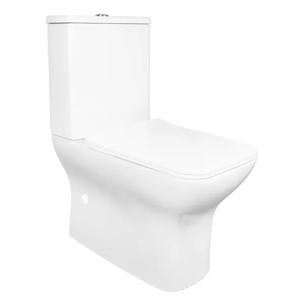 

Унитаз компакт безободковый «Azario» Fresco AZ-8302 белый с сиденьем дюропласт с микролифтом белое