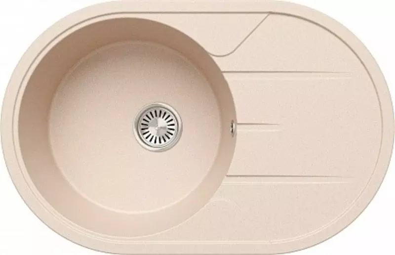 

Мойка для кухни «Tolero» Classic R-116 78/50 кварц саванна универсальная