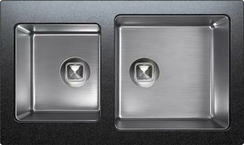 

Мойка для кухни «Tolero» Twist TTS-840 84/50 нержавеющая сталь/кварц уголь универсальная