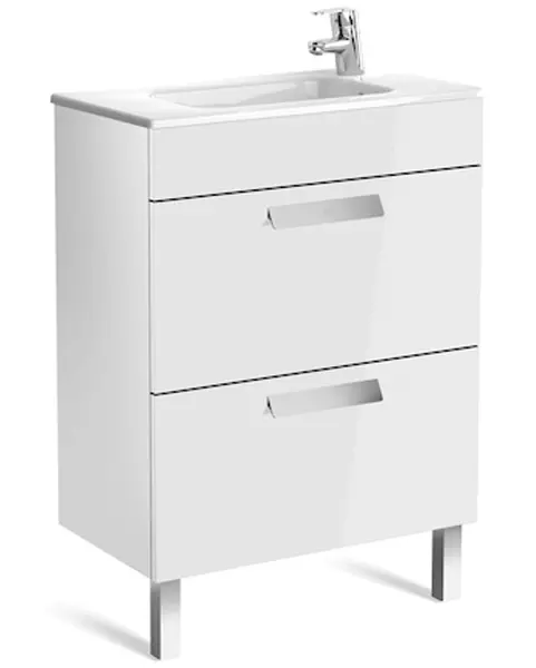 

Тумба с раковиной «Roca» Debba 60 (Debba Unik 60/36) белый глянец