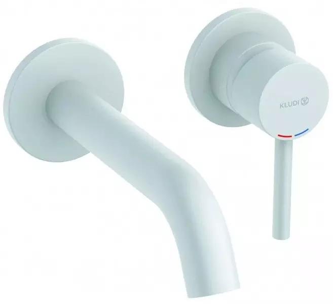 

Внешняя часть смесителя «Kludi» Bozz 382445376 белая матовая