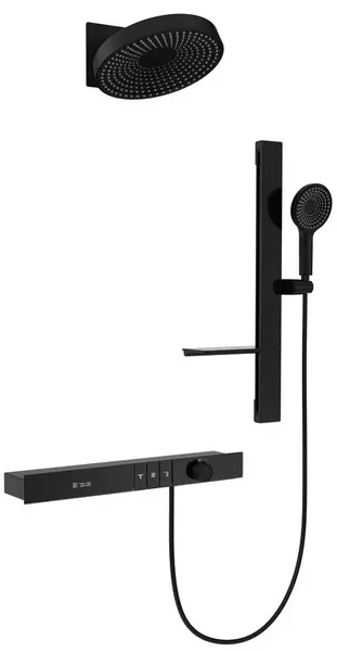 

Душевая система «Black & White» Gravity GH-9025-MB с термостатом чёрная матовая