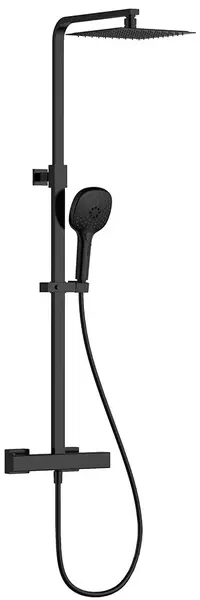 

Душевая система «AQUAme» AQM8007MB с термостатом чёрная матовая