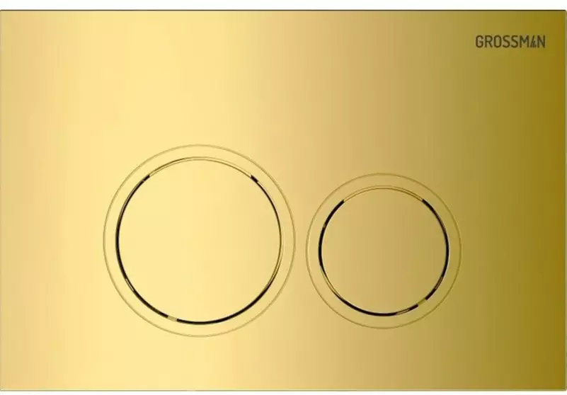 

Кнопка смыва «Grossman» Galaxy 700.K31.01.300.300 пластик золото глянцевая