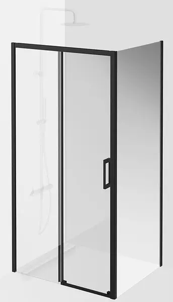 

Душевой угол-ограждение «Kerama Marazzi» Vetro VE.100.SD.BLK.M VE.80.FP.BLK.M 100/80 прозрачный/чёрный матовый без поддона универсальный