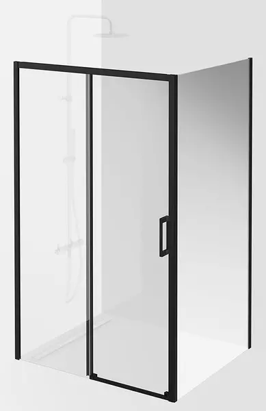 

Душевой угол-ограждение «Kerama Marazzi» Vetro VE.120.SD.BLK.M VE.80.FP.BLK.M 120/80 прозрачный/чёрный матовый без поддона универсальный