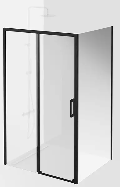 

Душевой угол-ограждение «Kerama Marazzi» Vetro VE.120.SD.BLK.M VE.90.FP.BLK.M 120/90 прозрачный/чёрный матовый без поддона универсальный