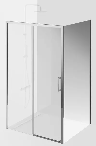 

Душевой угол-ограждение «Kerama Marazzi» Vetro VE.120.SD.CR VE.100.FP.CR 120/100 прозрачный/хром без поддона универсальный