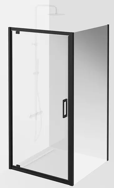 

Душевой угол-ограждение «Kerama Marazzi» Vetro VE.100.PD.BLK.M VE.80.FP.BLK.M 100/80 прозрачный/чёрный матовый без поддона универсальный