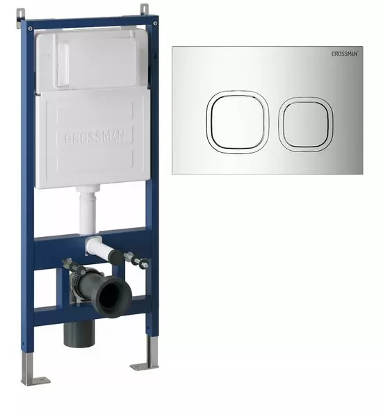 

Инсталляция для унитаза с кнопкой «Grossman» 97.02.100 (900.K31.01.000/клавиша Cosmo хром)