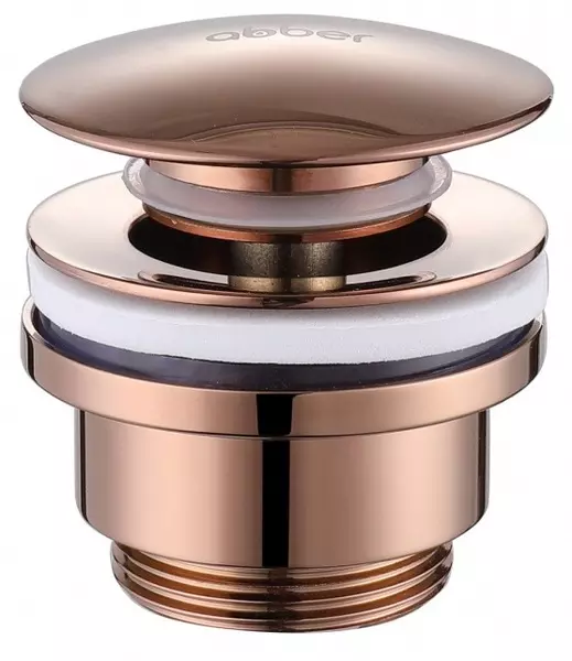 Донный клапан для раковины «Abber» AF0011RG с механизмом Клик-Клак розовое золото, размер 6 - фото 1