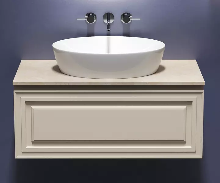 

Тумба с раковиной и столешницей «Sancos» Very 99,5 подвесная Beige Soft
