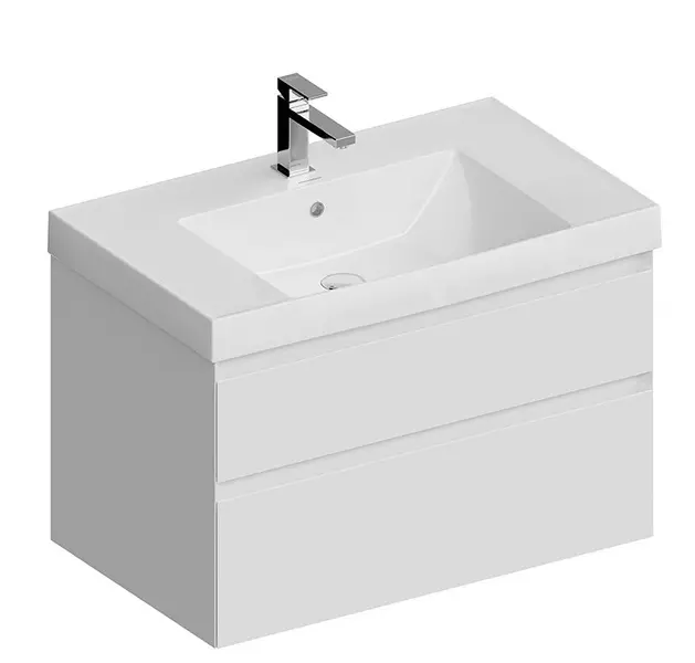 

Тумба с раковиной «Kerama Marazzi» Cubo 80 New (Cubo 80/48) подвесная белая матовая