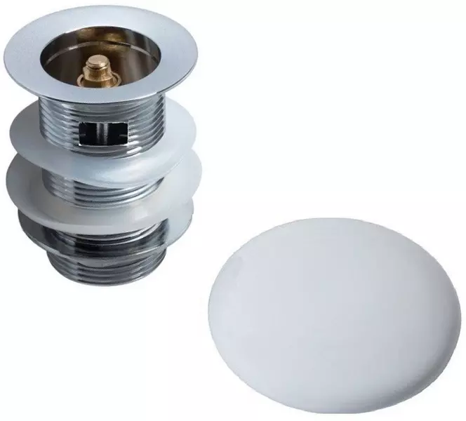 Донный клапан для раковины Allen Brau Fantasy 41103120 с механизмом Клик-Клак белый 2725₽