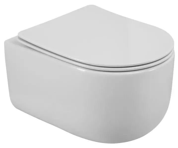 

Подвесной унитаз безободковый «Belbagno» Soft-Tor BB084CH-TOR/BB051SC белый с сиденьем дюропласт с микролифтом белое