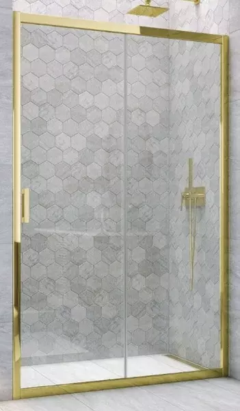 

Душевая дверь «Vegas Glass» ZP TUR Novo 170/200 Crystal vision/золото глянцевое универсальная