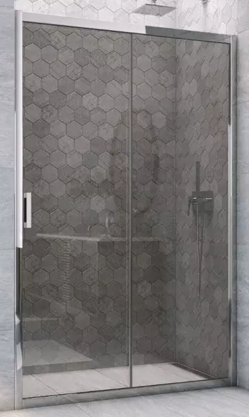 

Душевая дверь «Vegas Glass» ZP TUR Novo 175/200 графит/хром глянцевый универсальная