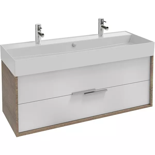 Тумба с раковиной Jacob Delafon Vivienne 120 Vivienne 12147 белая подвесная белаядуб табак 89024₽