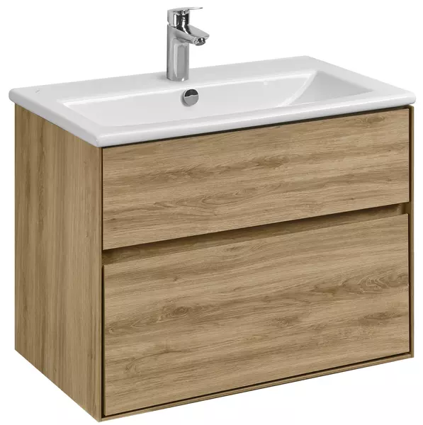 

Тумба с раковиной «Aquaton» Либерти 75 (Элина 75) подвесная дуб эльвезия