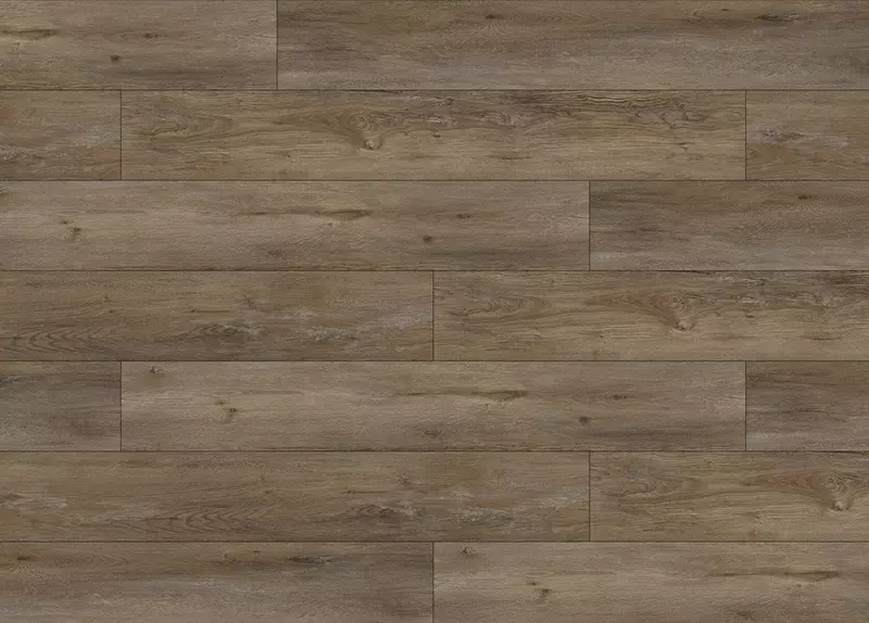 

SPC-плитка «Floorwood» Genesis Дуб Артас 122х18,2 MV02 43 класс серо-коричневый
