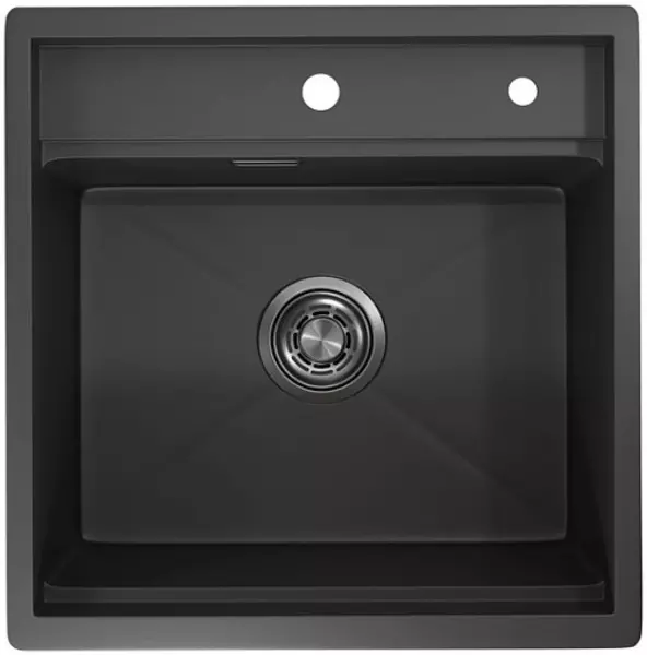 

Мойка для кухни «Granula» Kitchen Space KS-5051 50/51 нержавеющая сталь чёрная матовая
