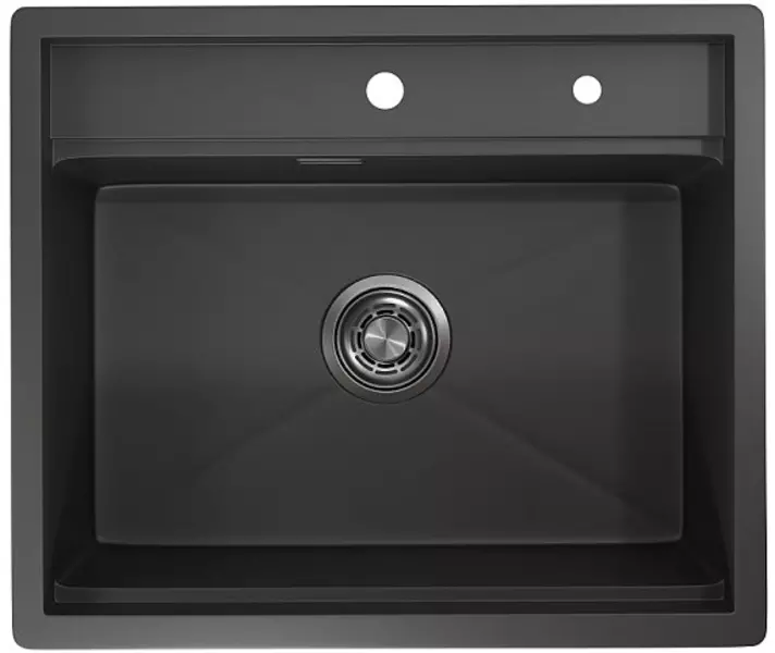 

Мойка для кухни «Granula» Kitchen Space KS-6051 60/51 нержавеющая сталь чёрная матовая