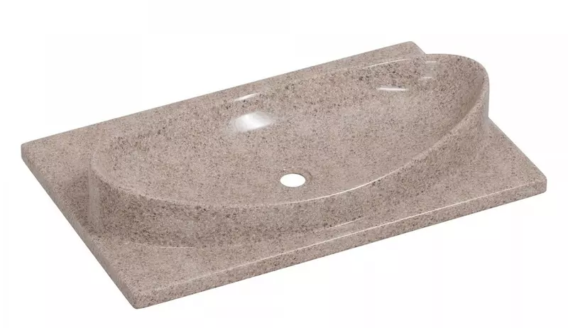 Раковина над стиральной машиной «СанТа» Вега 70 литьевой мрамор речной песок