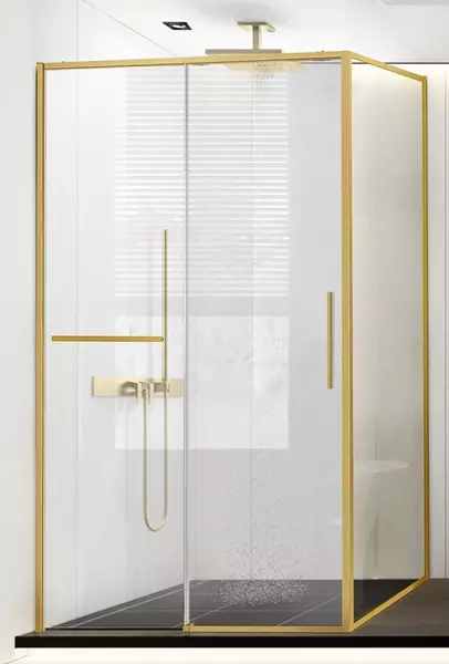 

Душевой угол-ограждение «Vincea» Slim Soft VSR-1SS9011CLG 110/90 прозрачный/брашированное золото прямоугольный без поддона универсальный