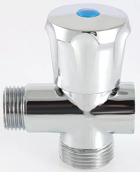 

Вентиль бытовой трехходовой «Valtec» VT.255.N.04 1/2"-3/4"-1/2" ВР-НР-НР хром
