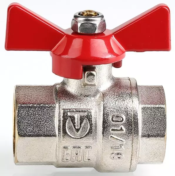 

Кран шаровой магистральный «Valtec» Base VT.217.N.04 1/2"-1/2" ВР-ВР никель