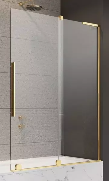 

Шторка на ванну стеклянная «Radaway» Furo SL PND II Door 100/150 прозрачная/золото правая