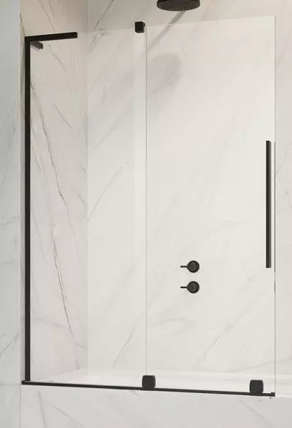 

Шторка на ванну стеклянная «Radaway» Furo SL PND II Door 100/150 прозрачная/чёрная левая