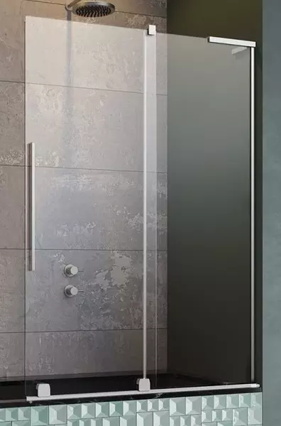 

Шторка на ванну стеклянная «Radaway» Furo SL PND II Door 120/150 прозрачная/хром правая