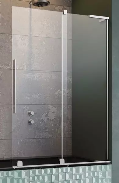 

Шторка на ванну стеклянная «Radaway» Furo SL PND II Door 100/150 прозрачная/хром правая