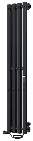 

Электрический полотенцесушитель «Indigo» Style 4 Pro LSPRE120-18BRRt 18/120 чёрный муар универсальный