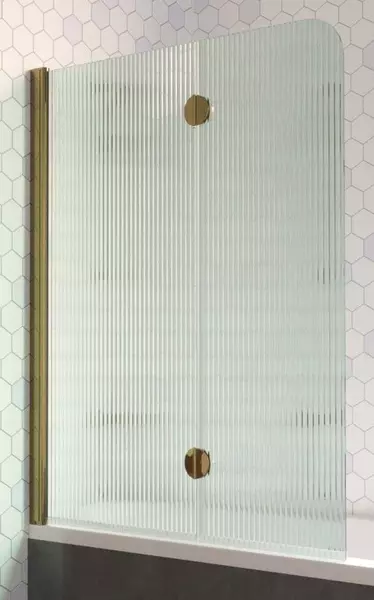 

Шторка на ванну стеклянная «Vegas Glass» E2V Lux 120/150 Moru/бронза левая