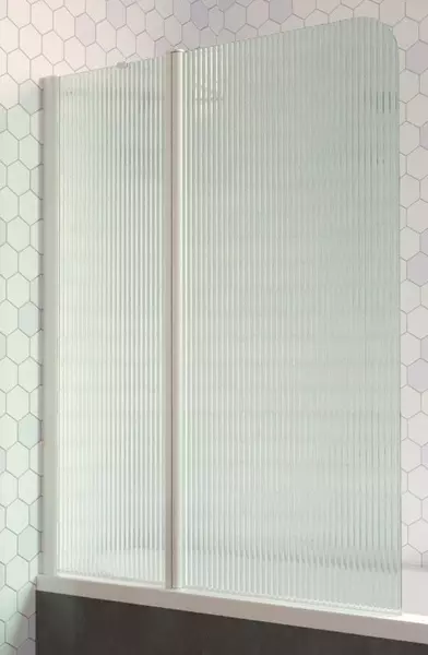 

Шторка на ванну стеклянная «Vegas Glass» E2V Lux ST 115/150 Moru/белая левая