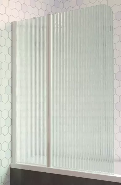 

Шторка на ванну стеклянная «Vegas Glass» E2V Lux ST 125/150 Moru/белая левая