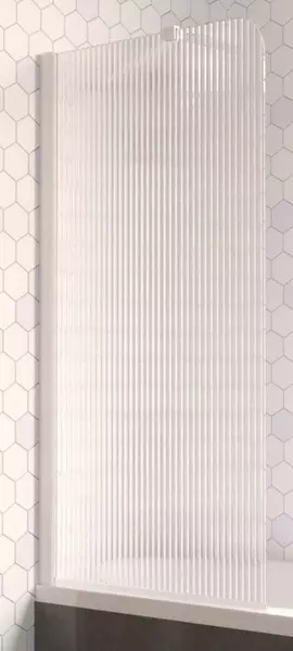 

Шторка на ванну стеклянная «Vegas Glass» EV Lux ST 76/150 Moru/белая левая