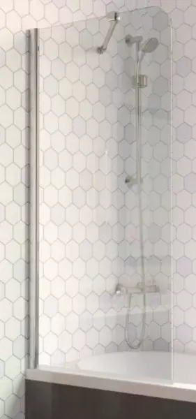 

Шторка на ванну стеклянная «Vegas Glass» EV Lux ST 76/150 прозрачная/хром глянцевая левая