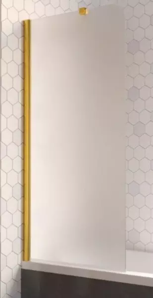 

Шторка на ванну стеклянная «Vegas Glass» EV Lux ST 76/150 сатин/золото глянцевое левая