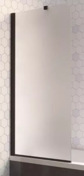 

Шторка на ванну стеклянная «Vegas Glass» EV Lux ST 76/150 сатин/чёрная матовая левая