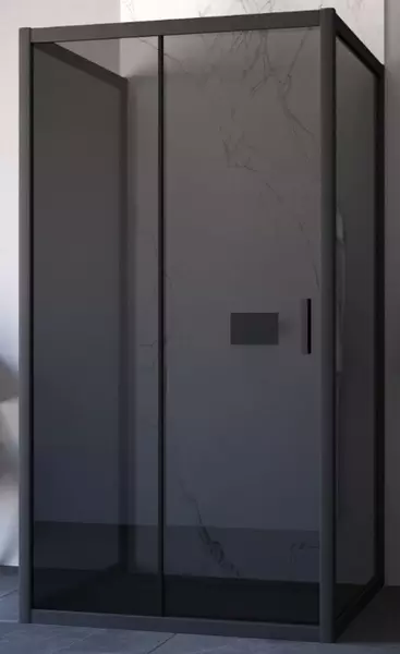 

Душевой угол-ограждение «Vegas Glass» ZP-U Novo 100/90 100/90 графит/чёрный матовый без поддона универсальный