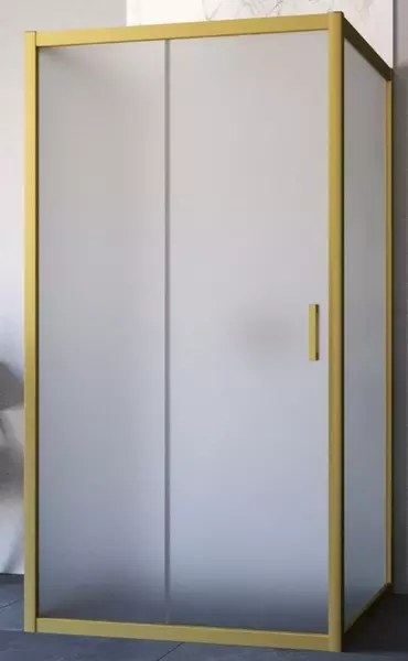 

Душевой угол-ограждение «Vegas Glass» ZP-U Novo 100/90 100/90 сатин/золото матовое без поддона универсальный
