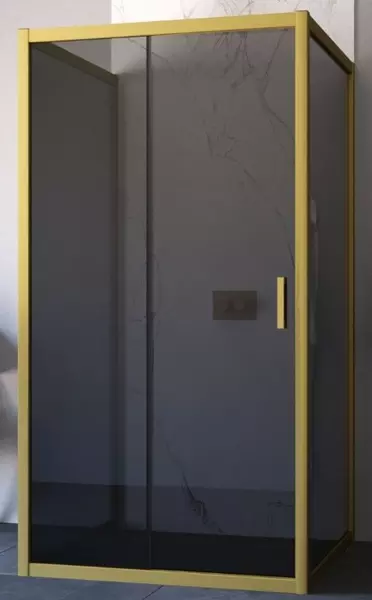 

Душевой угол-ограждение «Vegas Glass» ZP-U Novo 100/90 100/90 графит/золото матовое без поддона универсальный
