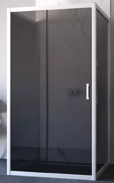 

Душевой угол-ограждение «Vegas Glass» ZP-U Novo 120/100 120/100 графит/белый без поддона универсальный