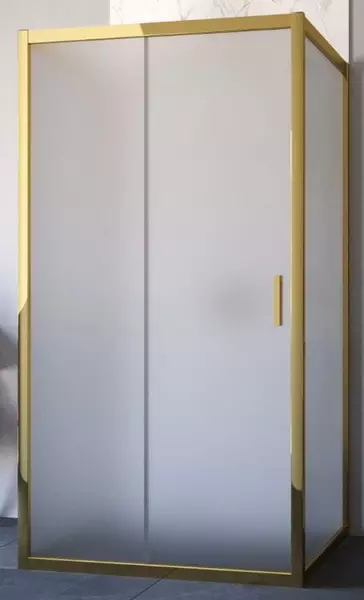 

Душевой угол-ограждение «Vegas Glass» ZP-U TUR Novo h1900 100/90 сатин/золото глянцевое без поддона универсальный