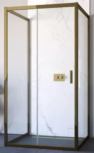 

Душевой угол-ограждение «Vegas Glass» ZP-U TUR Novo h1900 100/100 Crystal vision/бронза без поддона универсальный