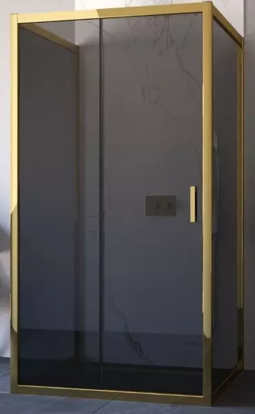 

Душевой угол-ограждение «Vegas Glass» ZP-U TUR Novo h1900 120/90 графит/золото глянцевое без поддона универсальный